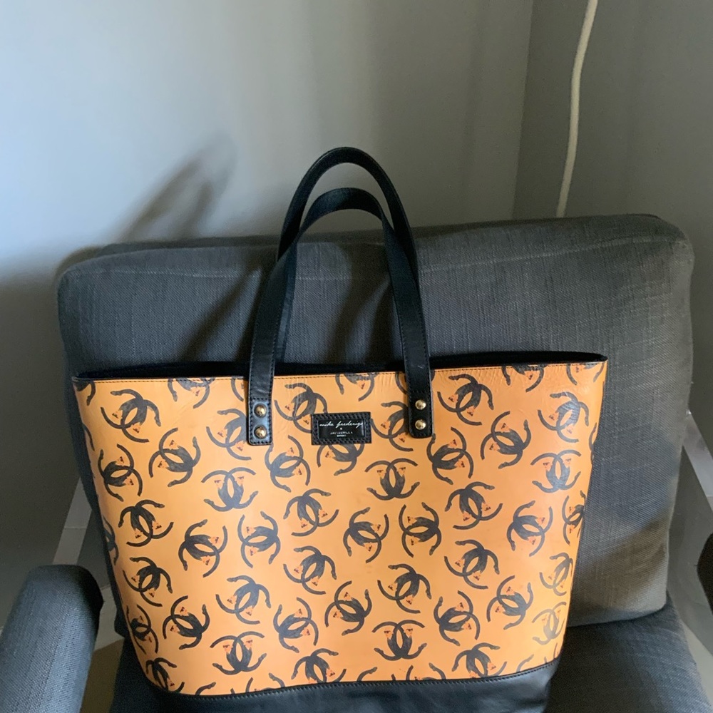 Chanel Logo Karl Lagerfeld Large tote!